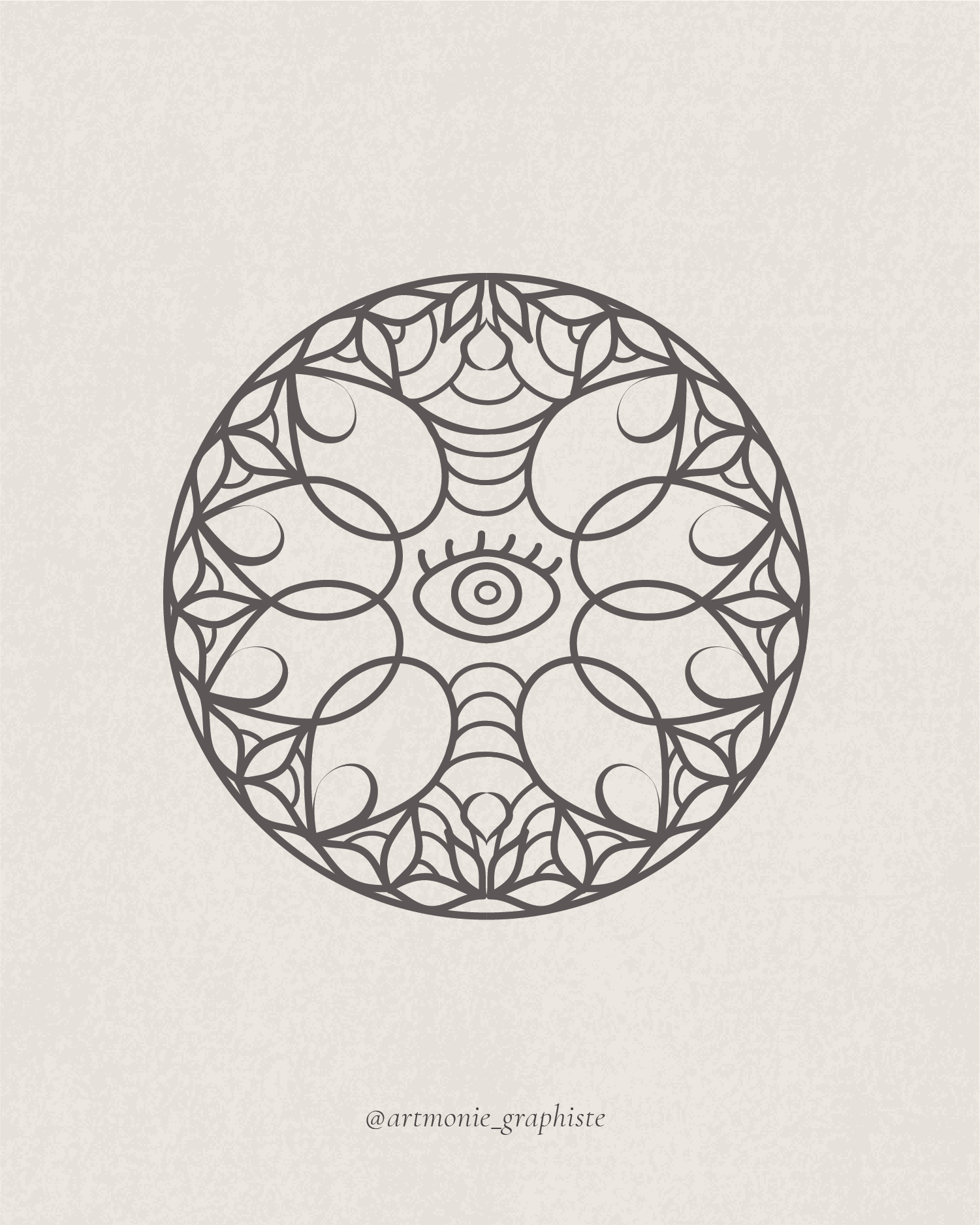Illustration artistique mandala 